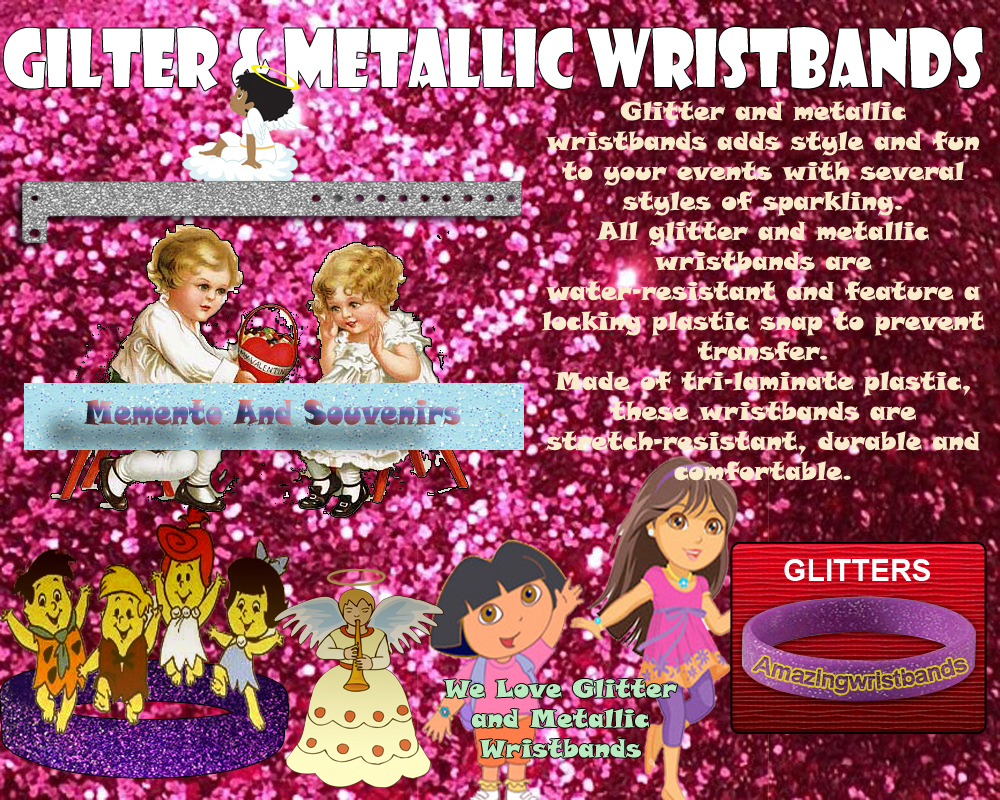 Gliter/Metallic Wristbands